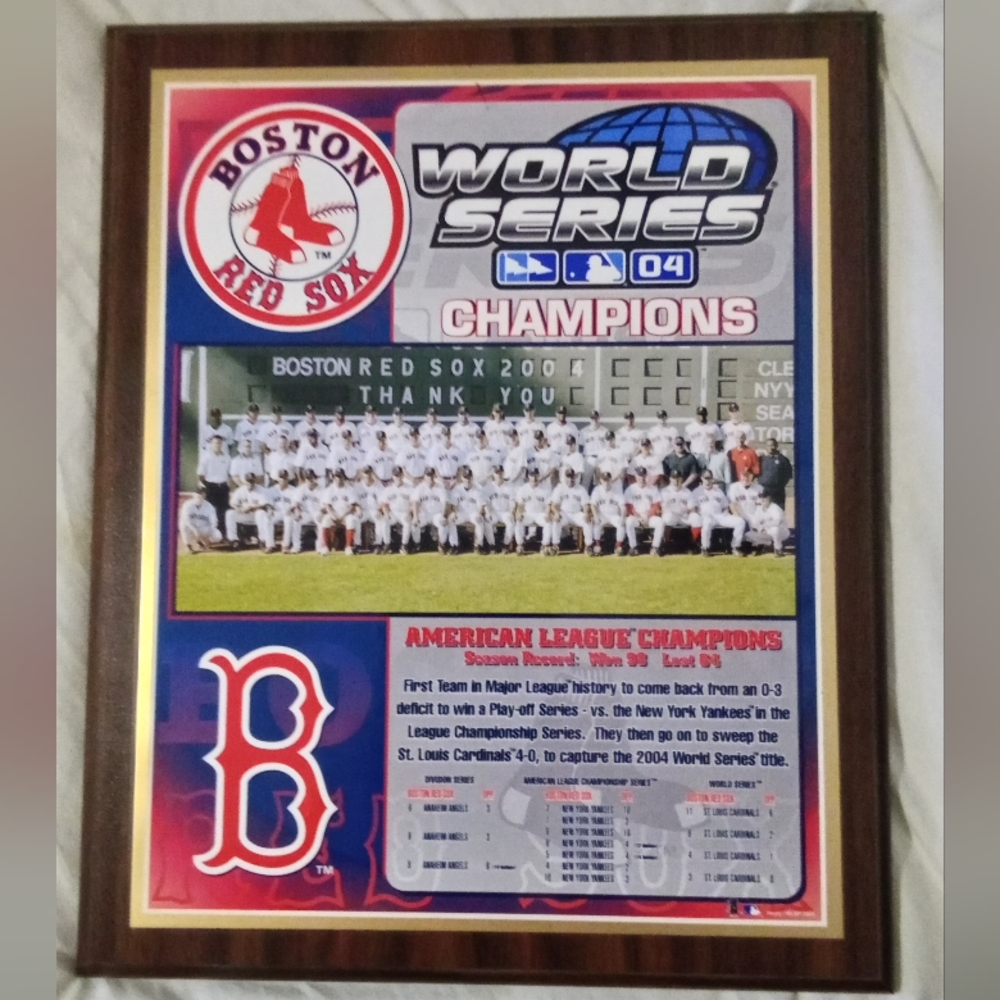 Boston Red Sox collector's MLB Plaque